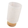 LED Bedside Lamp Touch Control Wood Nightstand Lamp Desk Cabinet