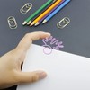 100pcs Paper Clips Portable Mini Electroplating Purple Cute Radish Shape