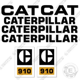 Aftermarket Fits Caterpillar 910 Loader Decal Kit Wheel Loader Equipment Decals 1970s Style
