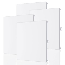 Morvat Spring Access Panel 12x12 Inch for Ceiling & Drywall, Heavy-Duty Durable ABS Plastic & Easy Install Access Box, Wall Hole Cover Plate for Plumbing & Electrical Cables & Wiring, White, 4 Pack