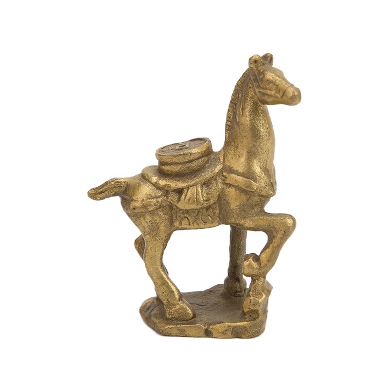 Copper Horse Ornaments Exquisite Durable Retro Craft Statue for Office