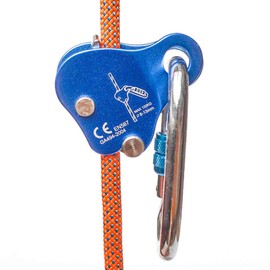 Agatige 100KG Pull Strength Micro Pulley, 7.8 x 7.5cm / 3.07 x 2.95in Climbing Ascender Fall Protection Belay Device Climbing Rope Grab for Climbing Caving Lifting for 8-13mm/0.32-0.51in Rope