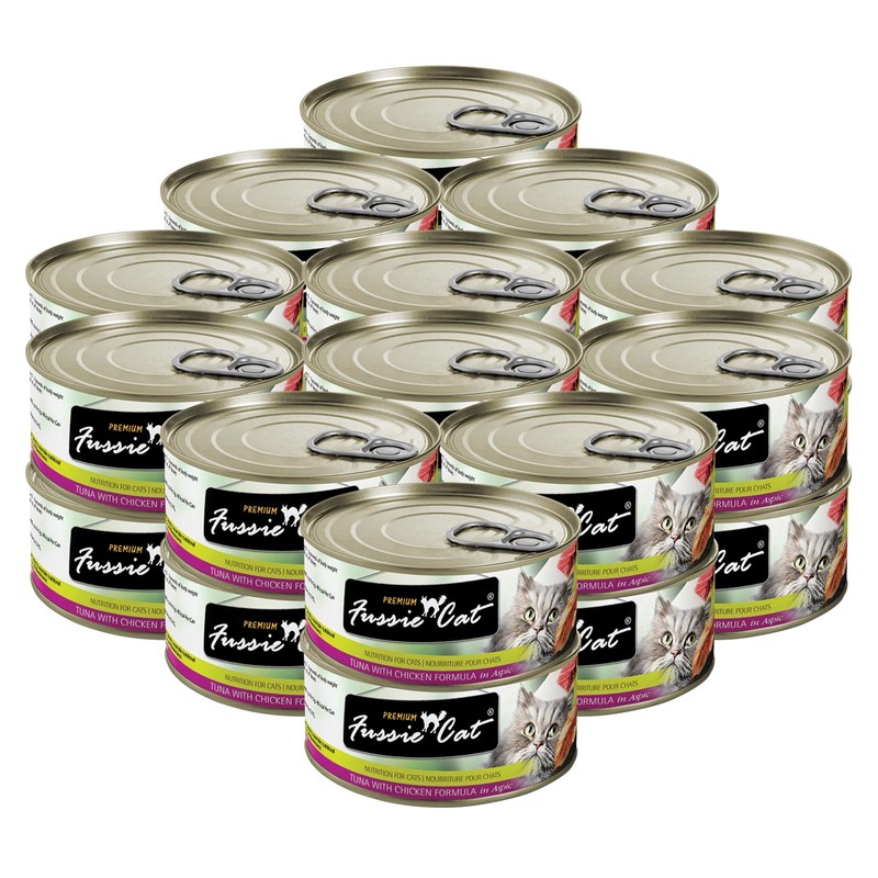 Fussie Cat Premium Tuna with Chicken in Aspic Grain-Free Wet
