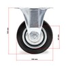 Wiltec Fixed Castor Diameter 100 mm with Rubber Wheel and