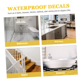 STOBAZA 1 Roll Slip Grip Tape for Stairs Transparent Rubber Floor Grip Tape for Outdoor Stair Treads Non Slip Safety for Smooth Surfaces