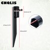 CNQLIS 6Pcs 10-3/4" Outdoor Flashlight Holders for Metal Ground Nail