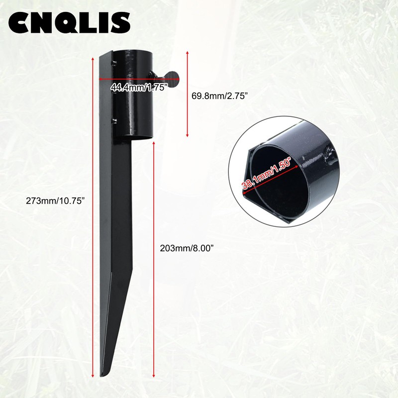 CNQLIS 6Pcs 10-3/4" Outdoor Flashlight Holders for Metal Ground Nail