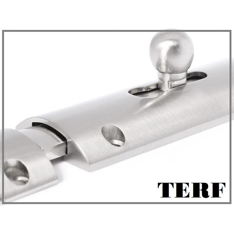 TERF® 75mm Brushed Nickel Modern Door Bolt Latch 75mm [3'']