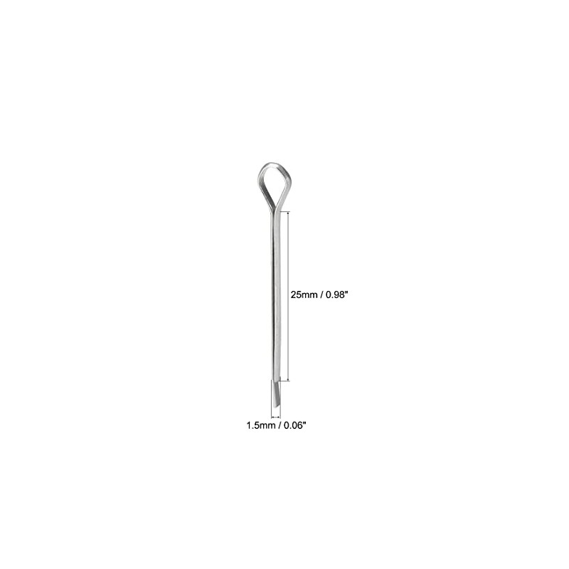 sourcing map 150 Pieces Split Splint 1/16 Inch x 63/64
