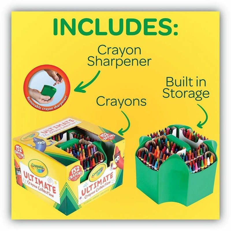 Crayola Ultimate Crayon Case, 152 Count, Coloring Tools, Gift for