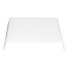 Trapezoidal Dental Desktop Elevated Shelf Acrylic Smoothing Edges Riser Rack