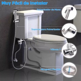 Lostrain Rociador De Bidé Inodoro Acero Inoxidable Bidet Baño Accesor