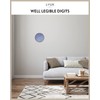 LUUK LIFESTYLE Minimalist wall clock with silent movement, no ticking,