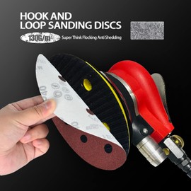 DIDATOOL 225 mm Sanding Disc, Pack of 40 9 Inch 6 Hole Sanding Mesh, P40 to P400 Grit, Sandpaper for Drywall Sanders, Sanding Discs, Long Neck Sander, Wall Sander (P180)