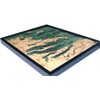 Grand Traverse Bay 3-D Nautical Wood Chart, 16" x 20"
