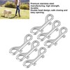 6Pcs Double End Snap Hook Stainless Steel Multifunctional Double Ended