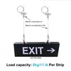 OTTFF 10 Pack 3.2 ft Ceiling Sign Hanger, Suspension Cable