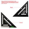 Beslands 7 inch Rafter Square with Level, Aluminum Metal Triangle