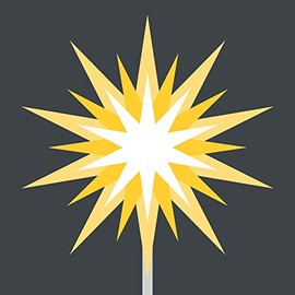 Emoji One Peel & Stick Wall Decal: Firework Sparkler (12 in x 12 in)