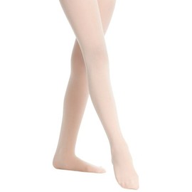 Danskin Girls' Little (2-6X) Microfiber Footed Tight, Ballet Pink, Small (4/6)