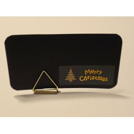 Christmas Name Place Cards and Holders, Set of 6, Red and Green Mixed