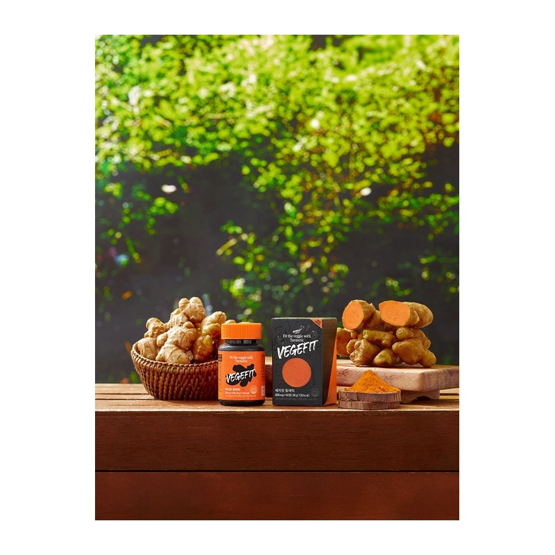 Vegefit Tumeric Turmeric Ginger Vitamin D Selenium Zinc (60 tablets,