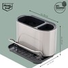 bremermann Sink Organizer with Sponge Holder and Dish Brush Holder,