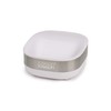 Joseph Joseph 70533 Soap Rest Slim Soap Dish, Steel, White