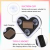 Solar Heart LED Car Light – 6 Lighting Modes, Vibration