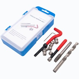 DJYIYEW Thread Repair Kit, HSS Drill Helicoil Repair Kit (Metric, M10 x 1.25)