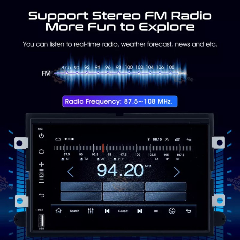 Unbranded For 2005-2009 Ford Mustang Apple Carplay Car Radio Android