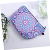 TOVINANNA Toiletry Bag for Travel Quilted Makeup Bag Mandala Flower