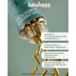 Détox Lumihass Base Verde Jengibre Mango Africano Guaraná Extracto Aguacate Capsulas