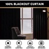 PrinceDeco 100% Black Out Curtains 63 Inch Length,Thermal Insulated Short