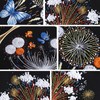 FONNUY 3 Set Crewel Embroidery Kit for Beginners, Fireworks Blooming