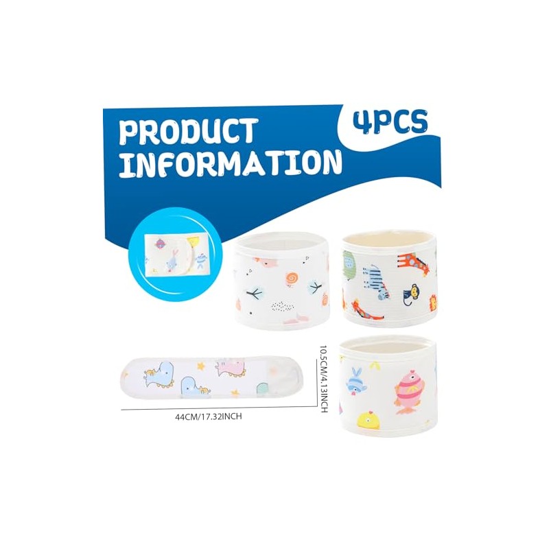 4pcs cubierta del cordón umbilical para recién nacidos 0-12 meses,
