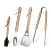 GreatChef Barbecue Grilling Utensils Set of 4, Stainless Steel Tools
