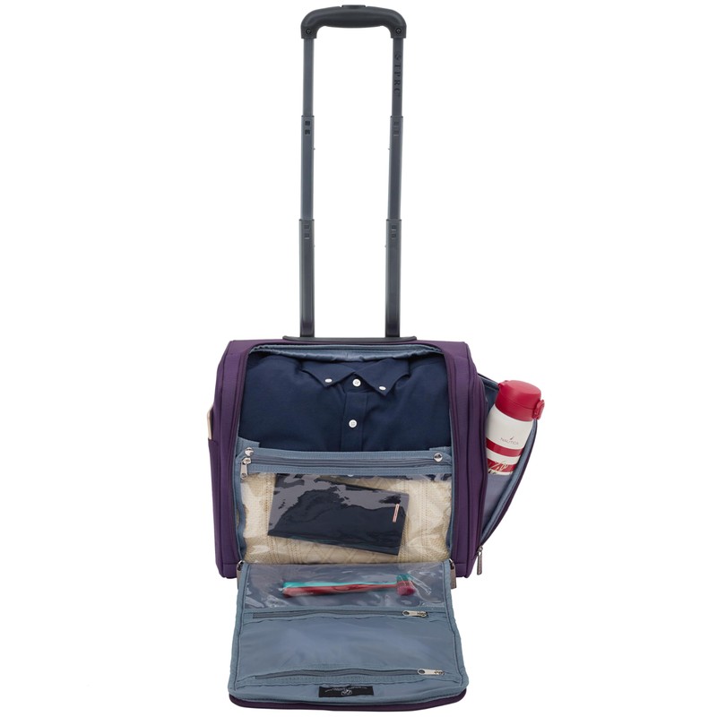 TPRC 15" Smart Under Seat Carry-On Luggage with USB Charging