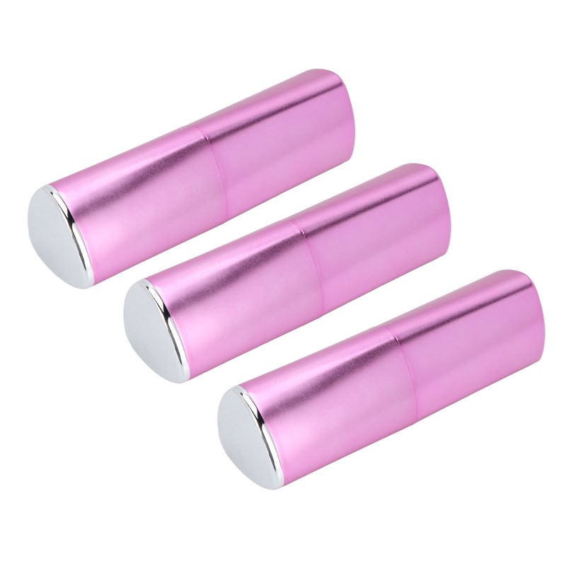 3pcs Empty Lipstick Tubes Trilateral Shaped DIY Lip Balm Container