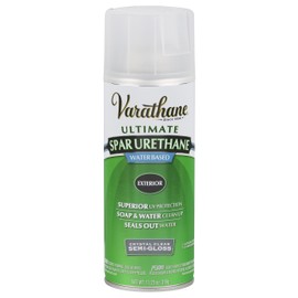 Varathane 250181 Water-Based Ultimate Spar Urethane Spray, 11.25 oz, Semi-Gloss