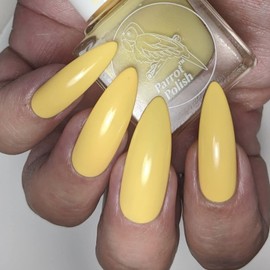 Parrot Polish Mango Cream Neon Nail Polish, Pastel Orange Color Lacquer