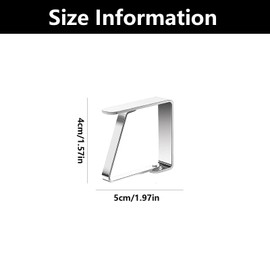 WQEDVN 10 pcs table cloth clips for outside table, tablecloth clips for tables, table cloth clips for inside table, tablecloth clips for thick tables, for Tables of 1-3 cm Thick (5X4CM Black)