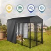 Iceberg Elf Outdoor Dog Black Cover Half Coverage for 8'Dx4'Wx6'H