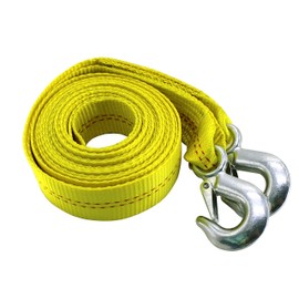 HFS(R) Heavy-Duty Tow Strap with Hooks | 10,000-Pound Capacity | Woven Polyester Webbing |HD Truck Recovery, ATV Towing, and Vehicle Rescue |Tow Rope for Versatile Applications 2 Inch X 20 Ft