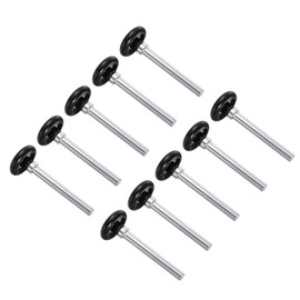 Kozelo 10 Pcs Nylon Garage Door Rollers - [1.8 Inch x 4.25 Inch Stem] Quiet Sealed Standard Garage Door Wheels for Garage Track 2 Inch Replacement Use, Black
