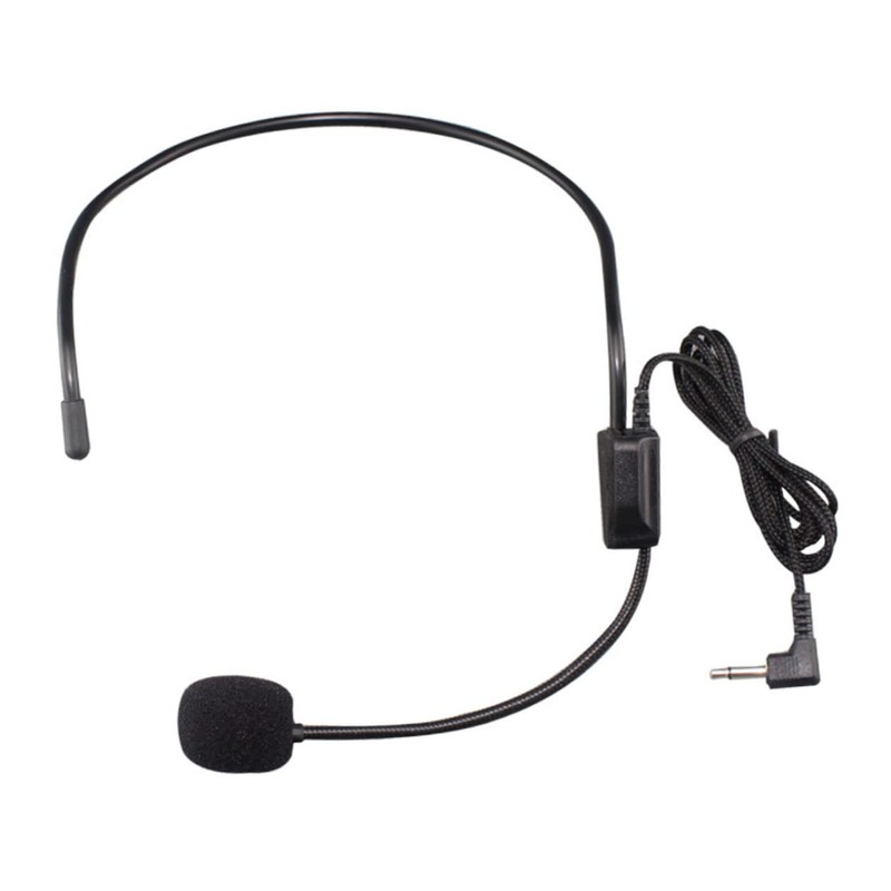 CORHAD 3pcs Head-Mounted Microphone for Voice Amplification Lightweight Wired Microphone