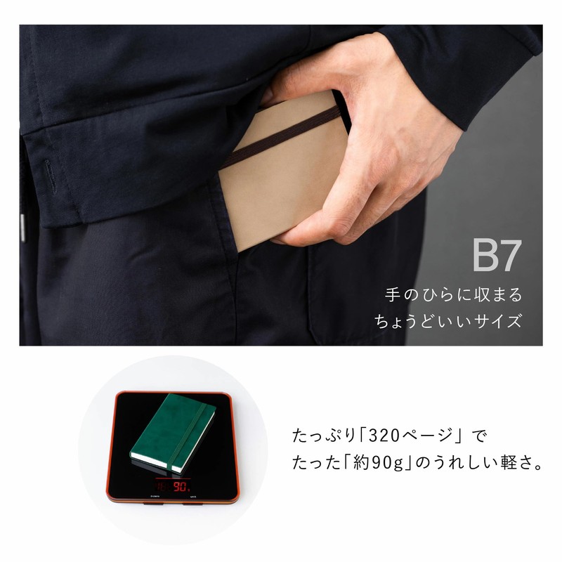 EDiT MARKS Small Grid Notebook Using Planner Paper, B7 Variant,