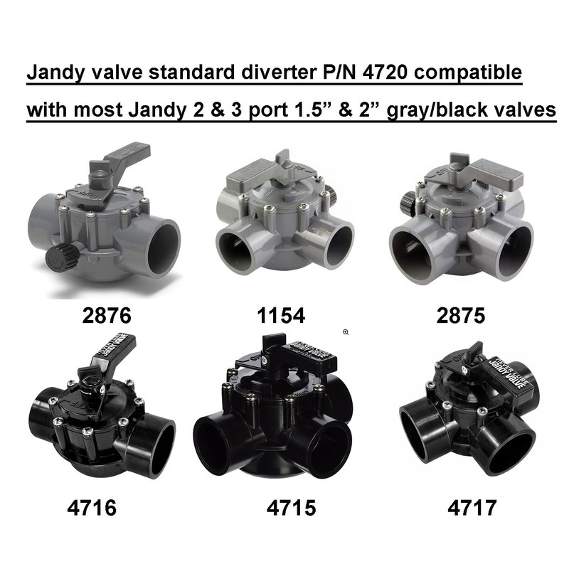 ATIE Pool Valve Diverter Kit 4720 Replacement for Jandy 2