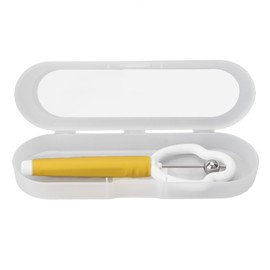 Tongue Tip Exerciser Professional PP Stainless Steel Oral Muscle Strength Tongue Training Tool Yellow