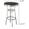 Coaster Home Furnishings CO- Bar Table, Black/Chrome